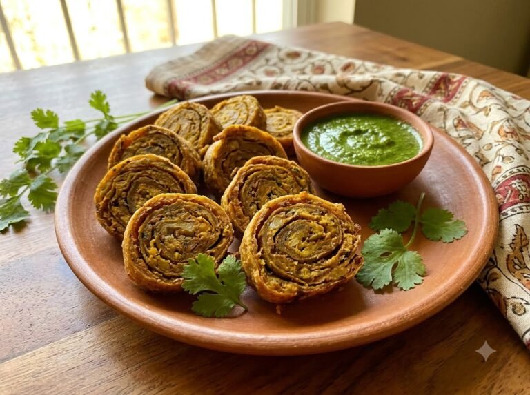 Arbi Ke Patte Ke Pakode Recipe | Crispy Colocasia Leaf Fritters