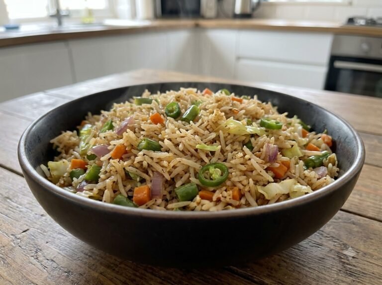 Leftover Rice Fried Rice Recipe | Quick Vegetable Fried Rice