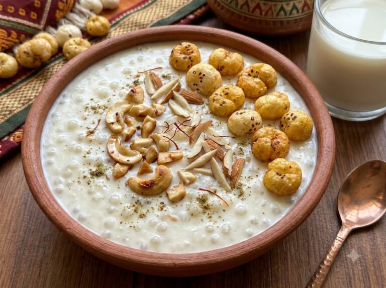 Sabudana Kheer Recipe | Creamy Indian Tapioca Pearl Pudding