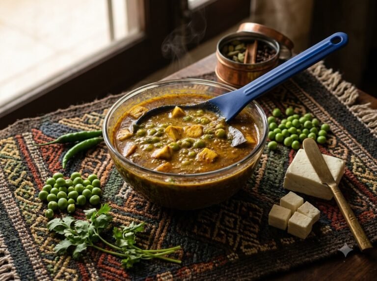 Desi Style Matar Paneer Recipe | Village Style Matar Paneer