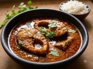 Desi Bihari Rohu Fish Curry 300x224