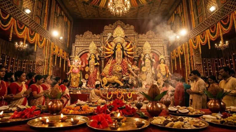 नवरात्रि में दुर्गा पूजा क्यों की जाती है? जानिए इतिहास, महत्व और परंपराएँ